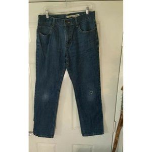 DKNY JEANS Blue Denim Pants RN52002 Mens Size 32’ x 32.’ Distressed EUC